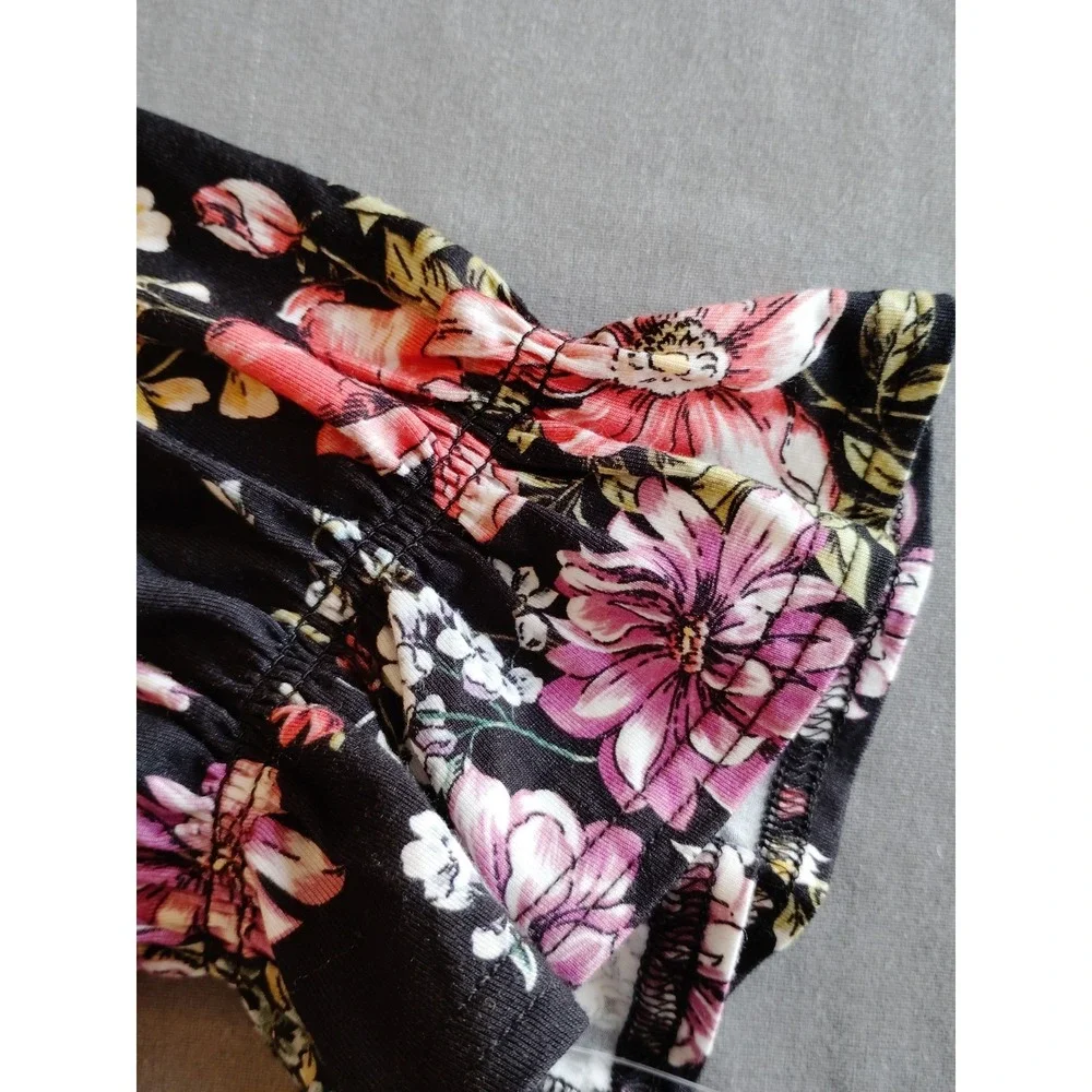 NWT 78 & Sunny Women Babydoll Floral Gypsy Sailwind V Neck Ruffle Top M-MSRP$69 - Picture 12 of 12